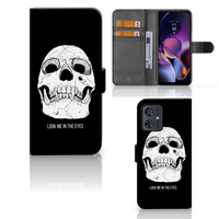 Telefoonhoesje met Naam Motorola Moto G54 Skull Eyes - thumbnail