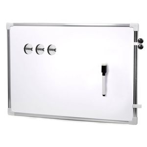 Magnetisch whiteboard/memobord met marker/ophanghaak magneten - 60 x 40 cm