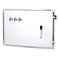 Magnetisch whiteboard/memobord met marker/ophanghaak magneten - 60 x 40 cm