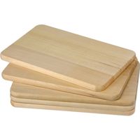 15x Houten ontbijtplankjes/snijplankjes set 21,5 x 13,5 cm