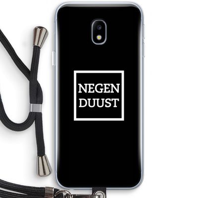 Negenduust black: Samsung Galaxy J3 (2017) Transparant Hoesje met koord