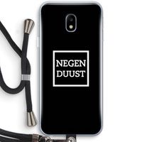 Negenduust black: Samsung Galaxy J3 (2017) Transparant Hoesje met koord