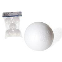 Gerimport Piepschuim hobby vormen DIY ballen - 5x - styropor bollen - 6 cm