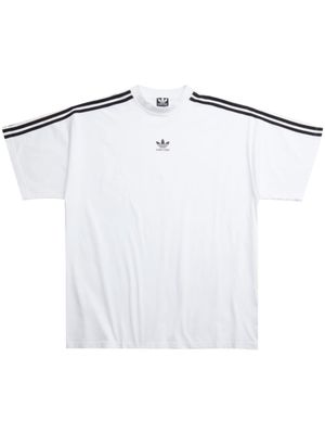 Balenciaga x Adidas sweat à coupe oversize - Blanc