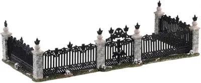 Lemax bat fence gate, set of 5 accessoire Spooky Town 2020