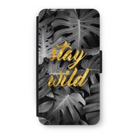 Stay wild: iPhone XS Flip Hoesje