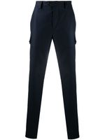 Brunello Cucinelli pantalon droit à poches à rabat - Bleu
