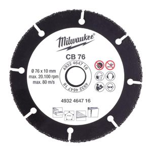 Milwaukee Accessoires Carbide Blad 76 mm - 1pc - 4932464716