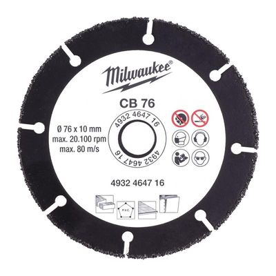 Milwaukee Accessoires Carbide Blad 76 mm - 1pc - 4932464716