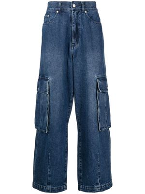 FIVE CM jean droit à taille élastiquée - Bleu