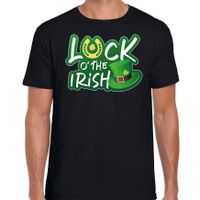 Luck of the Irish / St. Patricks day t-shirt / kostuum zwart heren - thumbnail