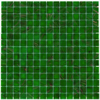The Mosaic Factory Amsterdam Mozaiek Tegel Vierkant - Midden Groen Glas Goud Serie 322x322 mm