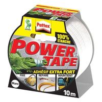 PATTEX Krachtige zelfklevende tape - wit - 10 m - thumbnail