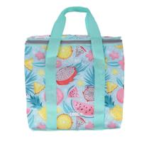 Excellent Houseware koeltas Hawaii beach - groen - 34 x 16 x 36 cm - 16 liter - drankjes - lunch