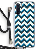 Onderbroken lijn: Oppo A91 Transparant Hoesje met koord