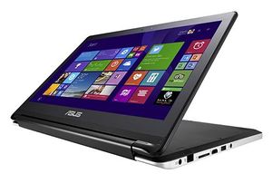ASUS TP500LN-DB51T-CA notebook Hybride (2-in-1) 39,6 cm (15.6") Touchscreen Vierde generatie Intel® Core™ i5 6 GB DDR3L-SDRAM 750 GB HDD NVIDIA® GeForce® 840M Wi-Fi 4 (802.11n) Windows 8.1 Zwart, Roestvrijstaal