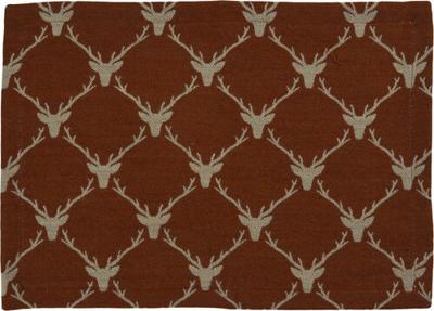 Sander Sander placemat Antlers 35x50 Fb. 33 - Roestbruin