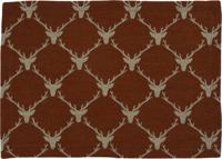 Sander Sander placemat Antlers 35x50 Fb. 33 - Roestbruin
