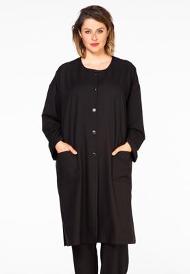 Yoek Blouse-jasje VENICE | Zwart | Maat 58/60