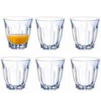 Arcoroc - tumbler drinkglazen - 6x stuks - transparant - 350 ml - hardglas - waterglazen