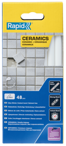 Rapid Lijmpatronen Keramiek | Ø11-12 x 190 mm | 48 Stuks - 5001415