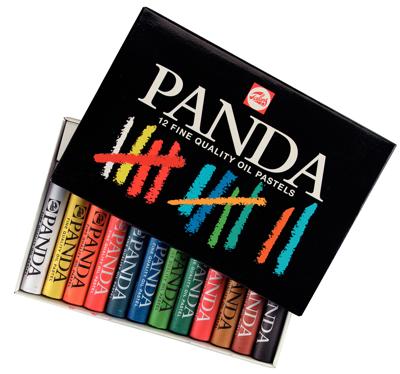 Panda Talens oliepastels set - 12 kleuren