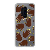 Hands dark: OnePlus 8 Pro Transparant Hoesje