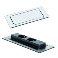 Doeco Evoline BackFlip 2ST/USB mat wit - Contactdozen