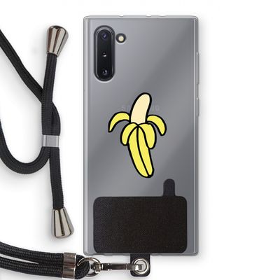 Banana: Samsung Galaxy Note 10 Transparant Hoesje met koord