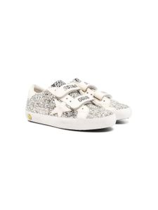 Golden Goose Kids baskets Old School à paillettes - Argent