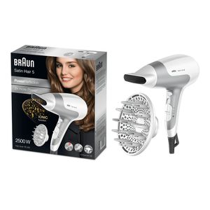 Braun Satin Hair 5 PowerPerfection Haardroger HD585 - Krachtig, snel drogen met ionische technologie