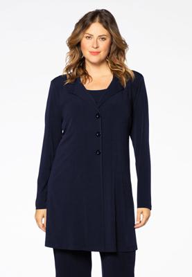 Yoek Blazer A-lijn | Blauw | Maat 50/52 Yoek Blazer A-lijn | Blauw | Maat 50/52