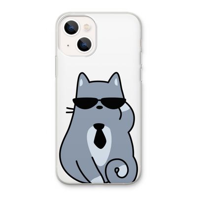 Cool cat: iPhone 13 Transparant Hoesje