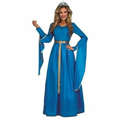 Kostuums voor Volwassenen My Other Me Blauw Middeleeuwse Prinses 2 Onderdelen - Maat: M/L - Maat: M/L