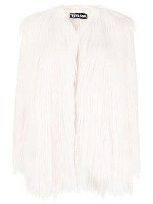 STYLAND veste en fourrure artificielle - Blanc