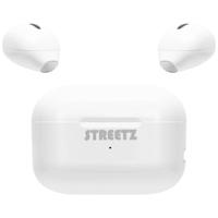 STREETZ TWS-114 In Ear headset Bluetooth Stereo Wit Indicator voor batterijstatus, Headset, Oplaadbox, Volumeregeling, Touchbesturing