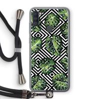 Geometrische jungle: Samsung Galaxy A11 Transparant Hoesje met koord
