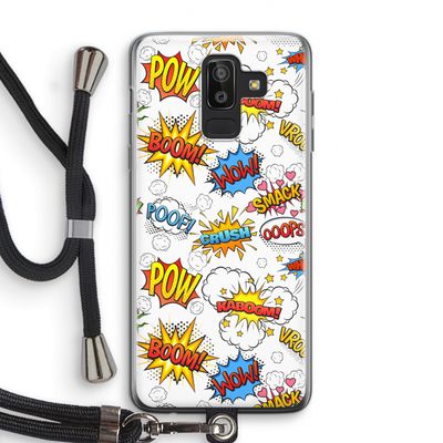 Pow Smack: Samsung Galaxy J8 (2018) Transparant Hoesje met koord