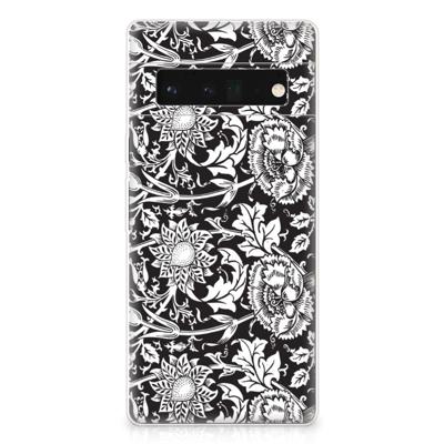 Google Pixel 6 Pro | TPU Case | Black Flowers