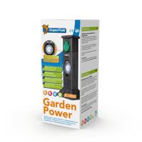 Superfish Gardenpower Stekkerdoos met Timer - Waterdicht, 3 Stopcontacten, 5m Kabel, Buiten Gebruik