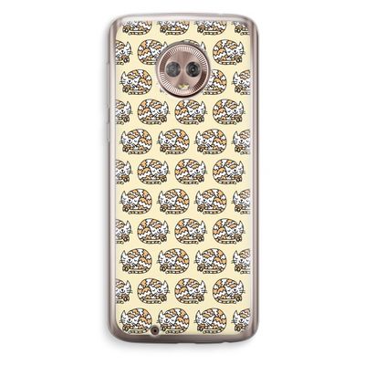 Slapende poes: Motorola Moto G6 Transparant Hoesje