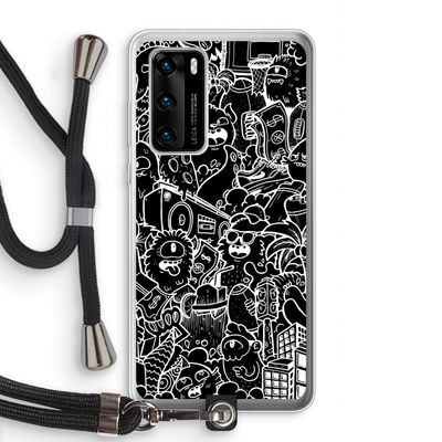 Vexx Black City : Huawei P40 Transparant Hoesje met koord