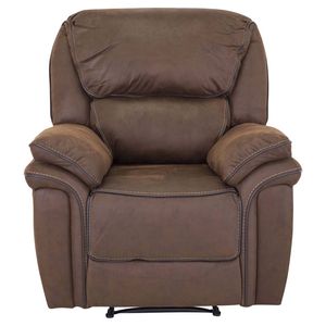 Saranda fauteuil , Recliner met voetsteun bruin.