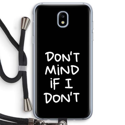 Don't Mind: Samsung Galaxy J5 (2017) Transparant Hoesje met koord