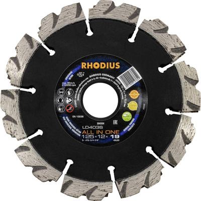 Rhodius 304504 Diamanten doorslijpschijf 125 mm 1 stuk(s) Beton