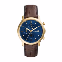Horlogeband Fossil FS5942 Leder Donkerbruin 22mm Horlogeband Fossil FS5942 Leder Donkerbruin 22mm