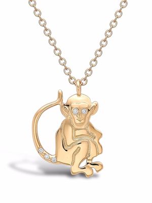 Pragnell pendentif Zodiac singe en or 18ct serti de diamants