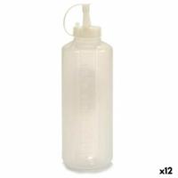 Sauskom Transparant Plastic 1 L (12 Stuks)