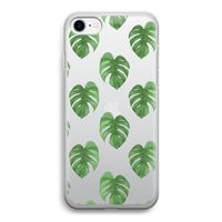 Monstera leaves: iPhone SE 2020 Transparant Hoesje