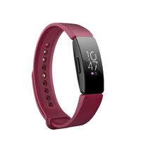 Slimme horloge snap bevestiger polsband horlogeband voor Fitbit Inspire HR (wijn rood)
